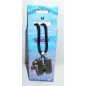 COLLANA DIDDL CON LETTERA IN METALLO H