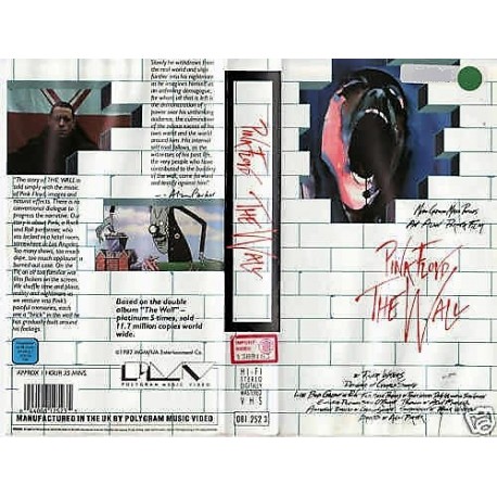 VHS PINK FLOYD THE WALL