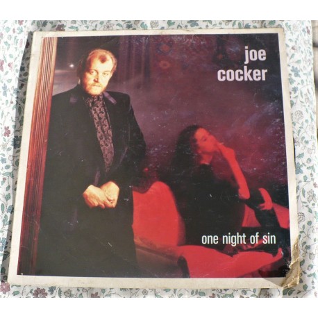 LP JOE COCKER " ONE NIGHT SIN  MADE IN ITALY 1989