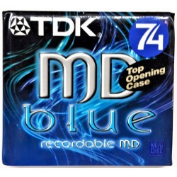 N.1 TDK MINI DISK MD 74 BLUE BRAND NEW