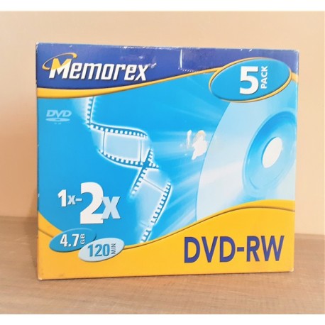 DVD-RW MEMOREX PACK 5 PZ.