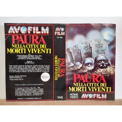 SOLO COPERTINA FASCETTA COVER - PAURA NELLA CITTA' DEI MORTI VIVENTI - NO VHS ,DVD