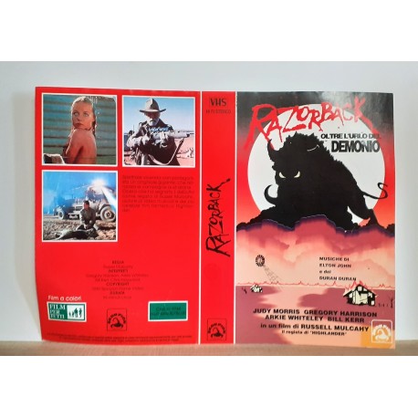 SOLO COPERTINA FASCETTA COVER - RAZORBACK - NO VHS ,DVD