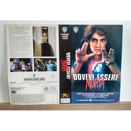 SOLO COPERTINA FASCETTA COVER - DOVEVI ESSERE MORTA - NO VHS ,DVD