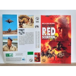 SOLO COPERTINA FASCETTA COVER - RED SCORPION - NO VHS ,DVD