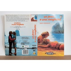 SOLO COPERTINA FASCETTA COVER - UN JEANS E UNA MAGLIETTA - NO VHS ,DVD