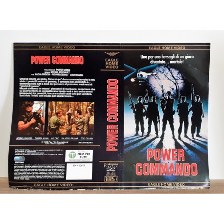 SOLO COPERTINA FASCETTA COVER - POWER COMMANDO - NO VHS ,DVD