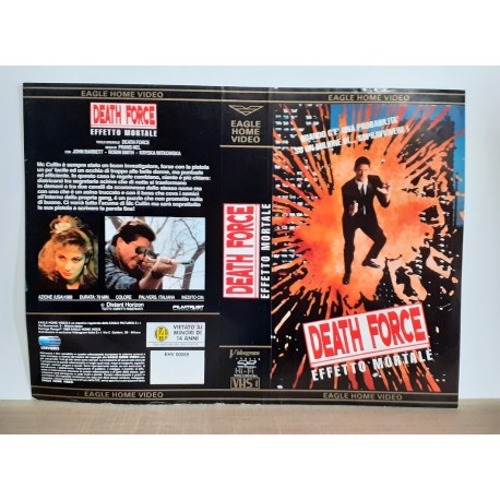 SOLO COPERTINA FASCETTA COVER - DEATH FORCE EFFETTO MORTALE - NO VHS ,DVD