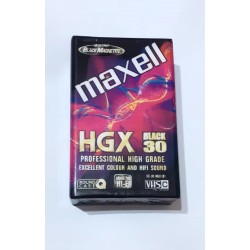 Video Cassetta Maxell HGX black 30 VHS/C vintage NUOVA